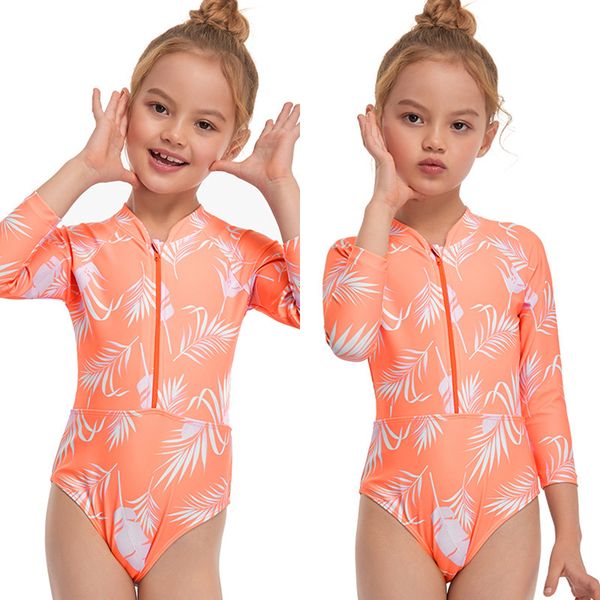 

Kids Swimsuit Bikini Baby Girls Swim Trunks for Child Swimwear Rashguard Children Children's Fused Rashgard New 2021 One Piece, White;black