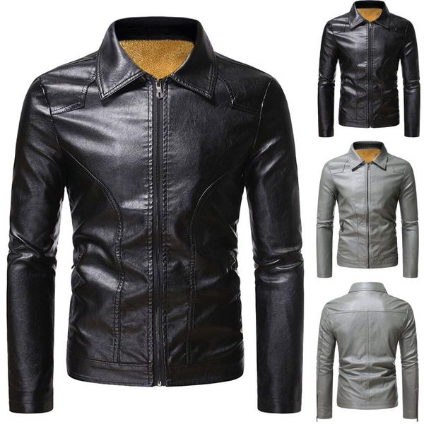 

men's jackets 2021 men casual winter warm blouse thickening coat outwear jacket fashion boys mens overcoat coats, Black;brown