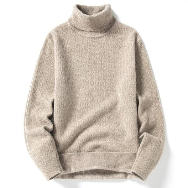

men's sweaters turtleneck sweater men pullover casual solid color knitted black fashion autumn winter clothing 2021 man, White;black