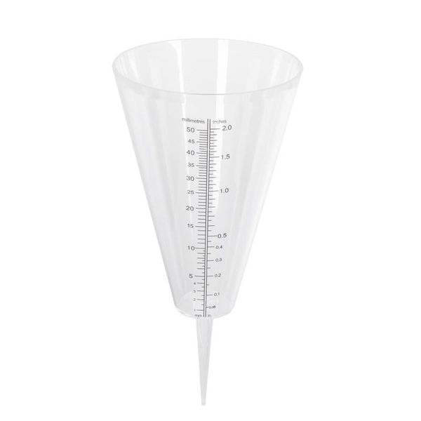 

cups & saucers 1pc cone shaped rain gauge useful rainfall meter for garden lawn outdoor farming