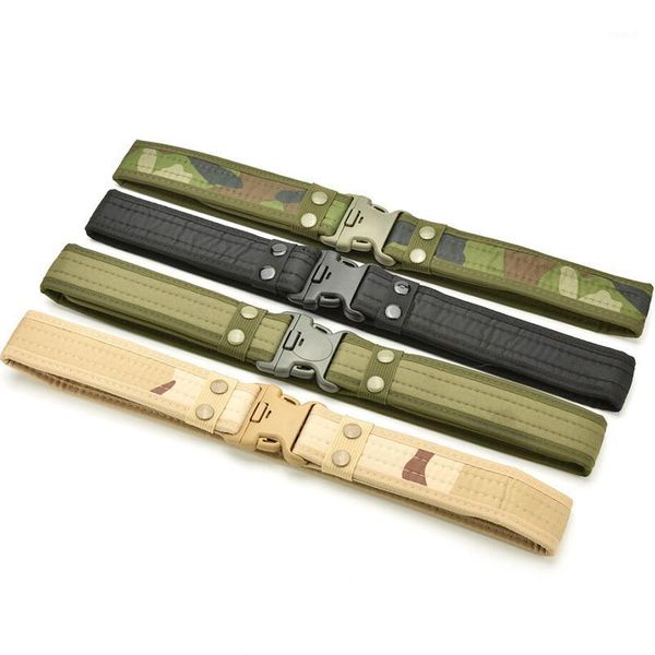 

waist support 100cm-135cm adjustable canvas tactical belt black slider buckle 3 colors for men est nice shades1, Black;gray
