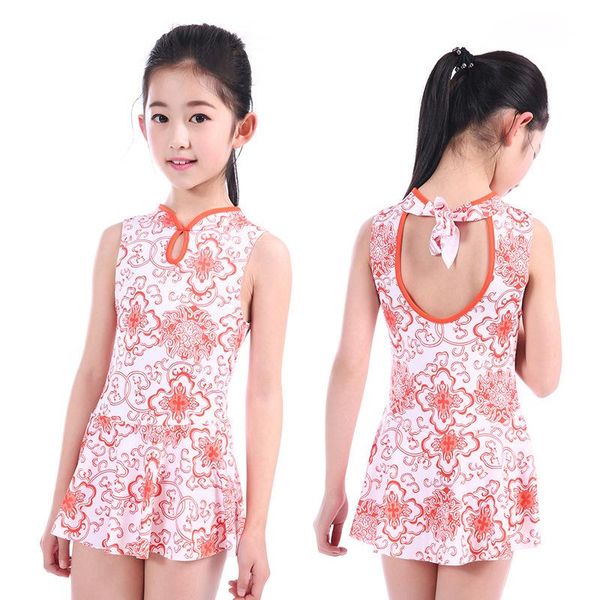 

one-piece suits 2021 fashion baby swimsuit sweet and cute foreign 1-4 year old princess skirt