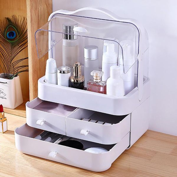 

make up organiser, beauty cosmetic organiser, 180Â° rotating make up storage