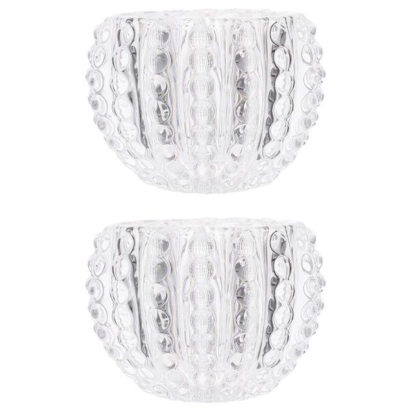 

candle holders 2pcs exquisite crystal glass cups candlesticks stand adorns