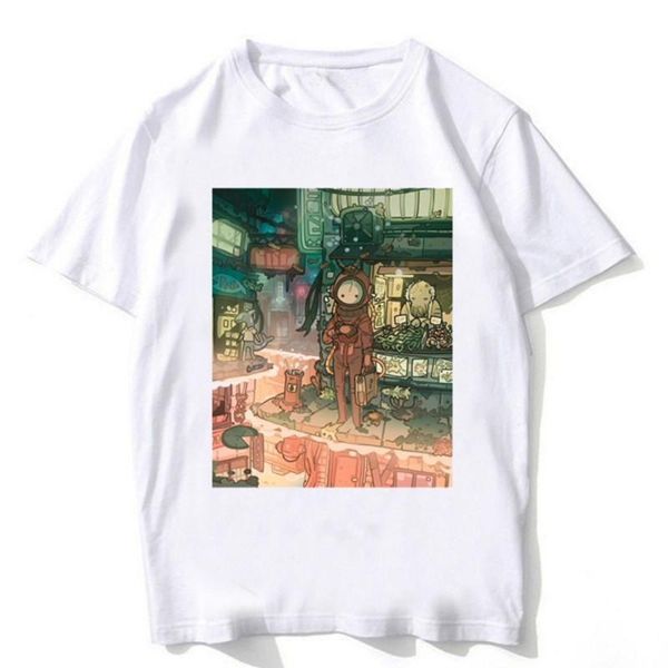 

men's t-shirts underwater city t-shirt carton patern printed shirt design t tee le, White;black