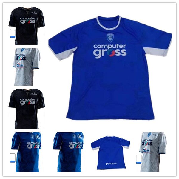 

21 22 empoli soccer jerseys home blue away white third black 2021 2022 mancuso cutrone bajrami ricci pinamonti football shirt men jersey uni
