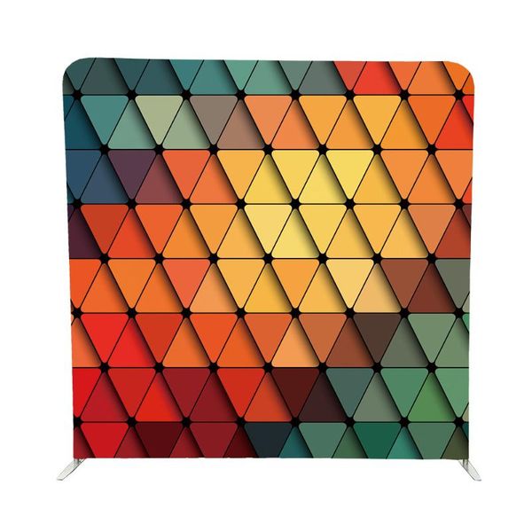 

party decoration colorful rhombus lattices pillow case style pography backdrop