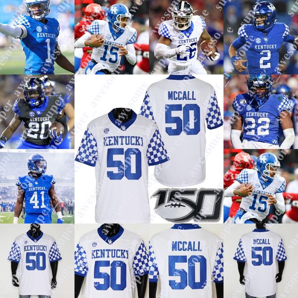 Kentucky Wildcats Fußballtrikot Moses Douglass Tyrell Ajian Jacquez Jones Josaih Hayes J.J. Weber K.D. McDaniel Jalen Geiger Quandre Mosely Jared Casey 25 Lovett