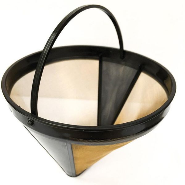 

coffee filters cafe kitchen tools replacement stainless steel filter colander refillable easy clean reusable baskets tea accessories