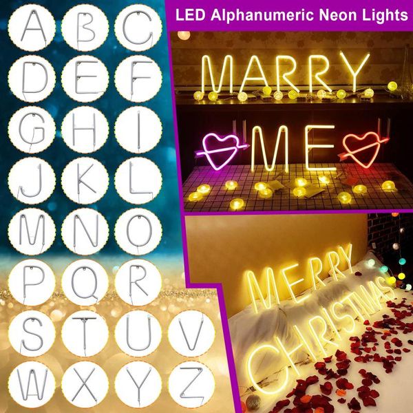 

novelty items alphabet letter led lights luminous number lamp decor battery night light for home wedding birthday christmas decoration #t2g