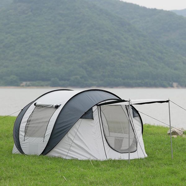 

tents and shelters outdoors camping 3-4 5-8 person portable folding tourism boat tent quick setup family picnic rainproof beach awning