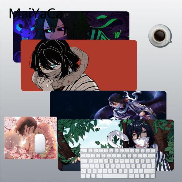 

mouse pads & wrist rests maiyaca demon slayer iguro obanai pad ins tide large game size for edge locking speed version keyboard