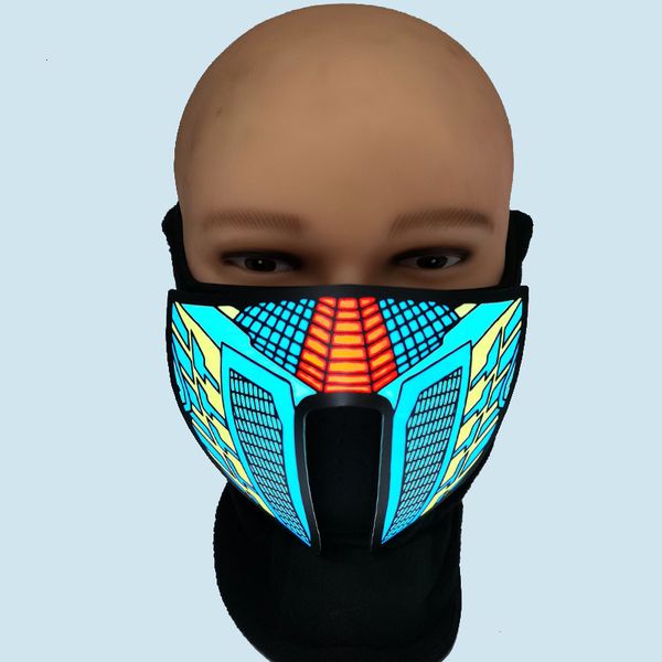 

led voice controlled luminous mask bar disco equipment atmosphere props colorful