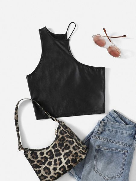 

solid asymmetrical neck h2a7#, White