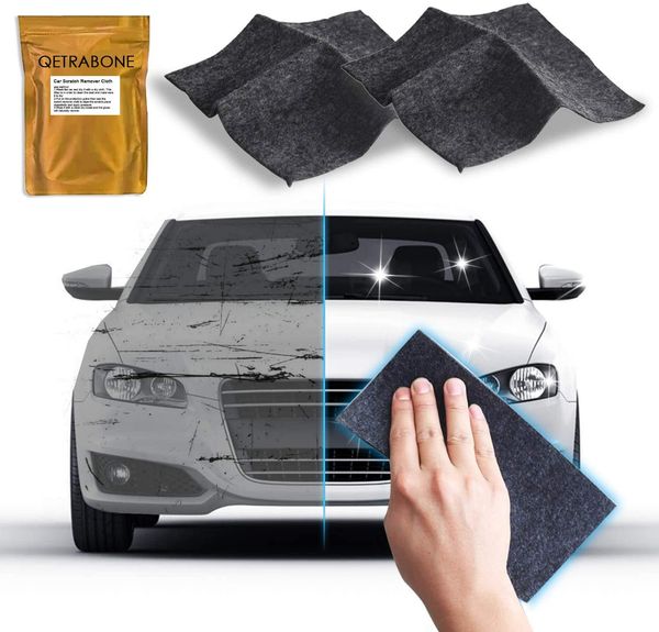 

2 pack - upgraded nano magic car scratch remover cloth, multipurpose scratch repair cloth, nanomagic cloth