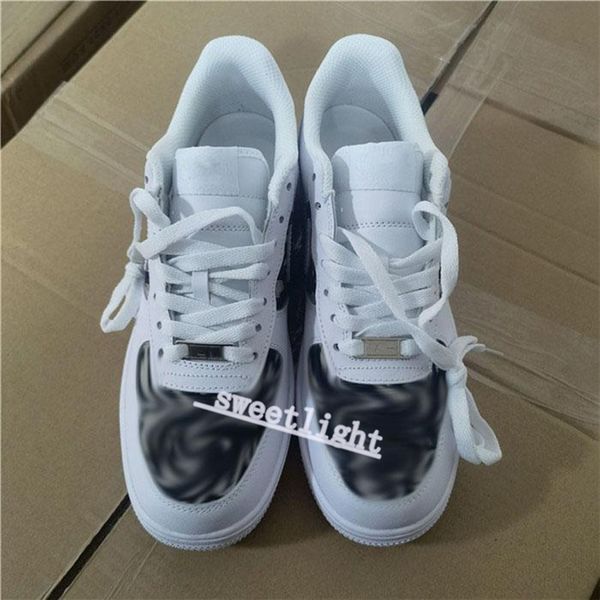 

af1 luxury fashion shoes female designer high heel leather casual running outdoor shoes men and women high shoe 36-45, Black