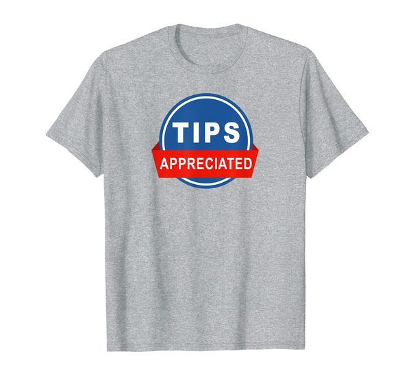 

tips appreciated t-shirt - the rideshare guy, White;black