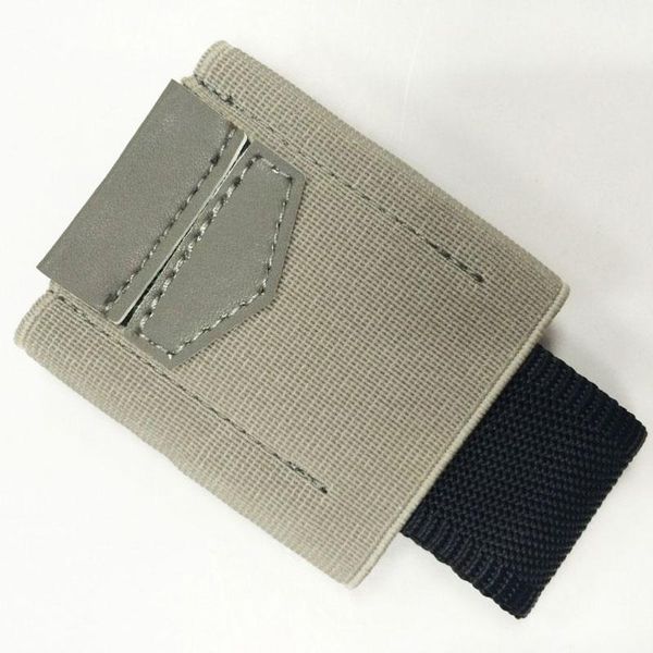 

card holders elastic id holder grey brown black small wallet men women, Brown;gray