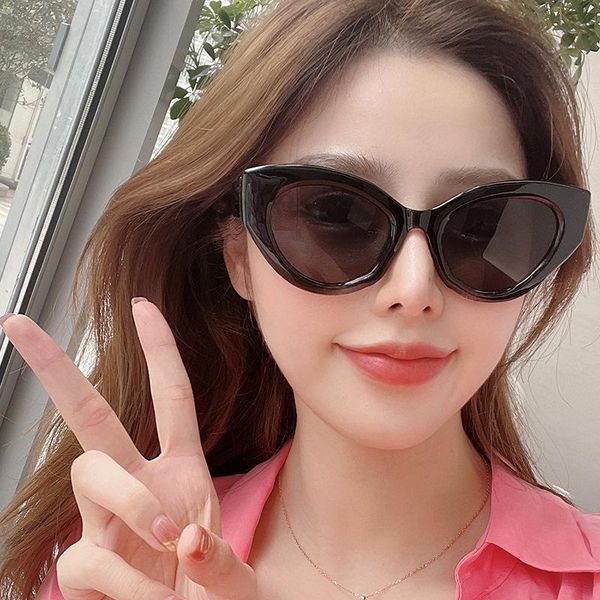 

sunglasses women trendy uv400 vintage cat eye zonnebril dames trending-products fashion 2021, White;black