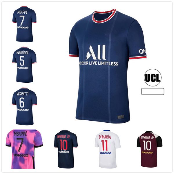 

adults and kids 21 2022 soccer jersey mbappe marquinhos sets 2021 2122 icardi verratti kean maillots de football kits uniform, Black;yellow