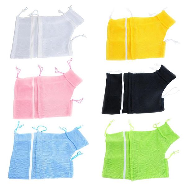 

cat beds & furniture bath bag double thicken pet shower detachable anti scratch fixed washing bags supplies