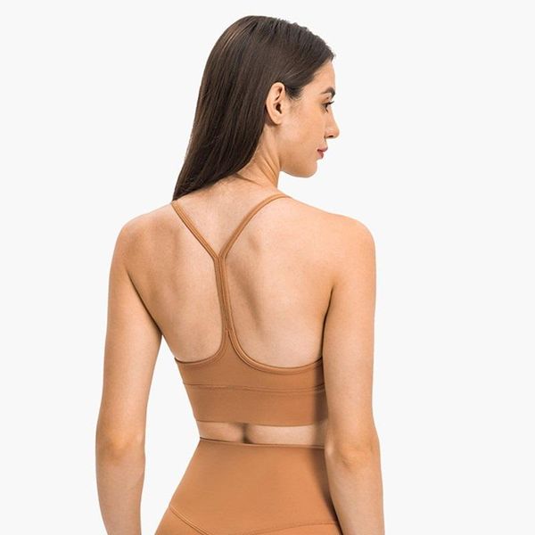 

yoga outfit fitness women sports bra crop tights vest gym clothing run no rims with removable chest pad lightweight breathable