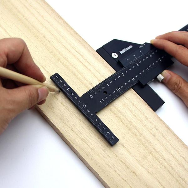 

professional hand tool sets multifunction woodworking scriber gauge aluminum steel measuring marking framing ruler for carpentry diy tools