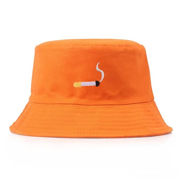 

cloches cigarette embroidery bucket hat for hip hop fisherman panama bob summer lovers flat, Blue;gray