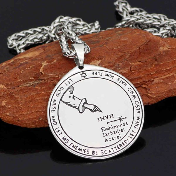 

salable new slavic stainless steel men's necklace nordic rune titanium steel accessories, Silver