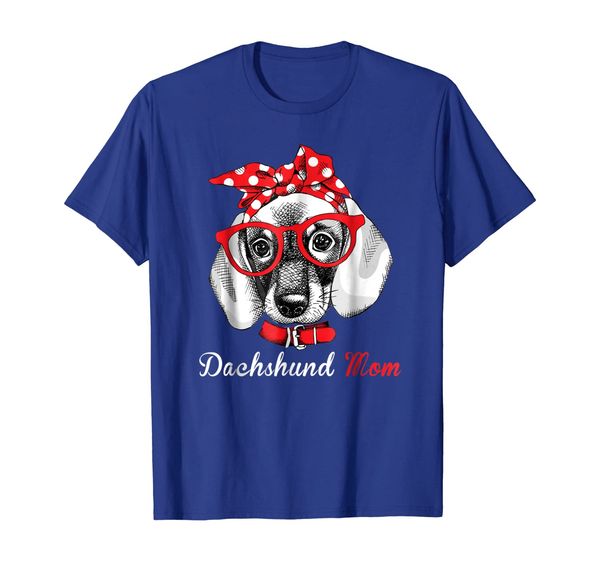 

dachshund mom shirt for doxie wiener lovers-mothers day gift, White;black