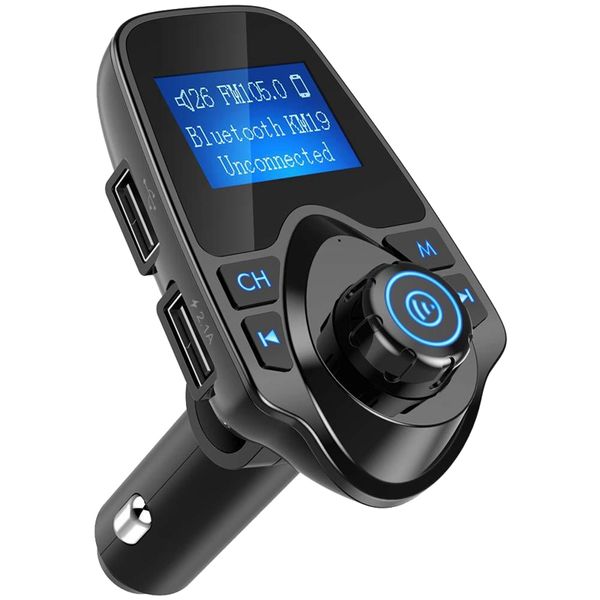 T11 Carregador de carro MP3 player sem fio Bluetooth FM Transmissor FM Modulador Handsfree Cars Kit A2DP Dual USB cobrança para smartphone