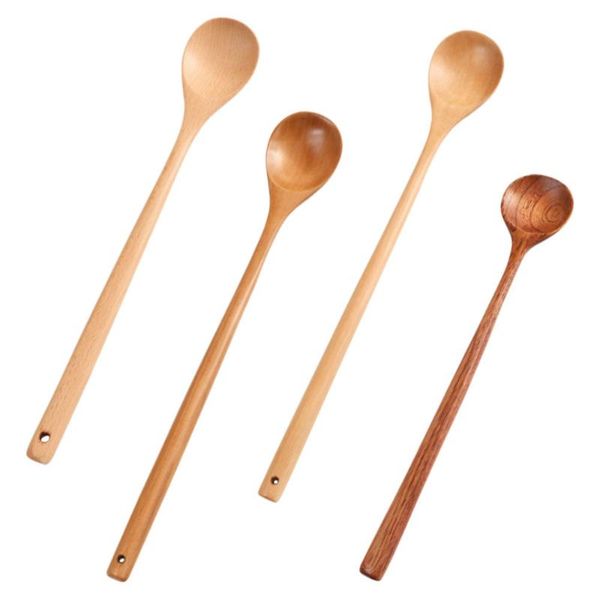 

spoons 4pcs practical wooden household pot (assorted color)