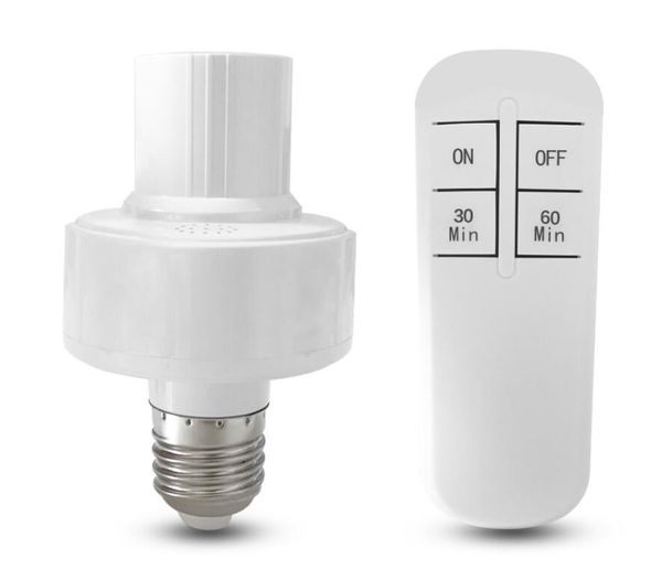 Interruptor remoto sem fio infravermelho interruptor lâmpada titular de lâmpada de timer dimmable Base de lâmpada do soquete para escadas do corredor luz interna