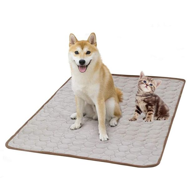 

kennels & pens dog cooling mat pet pads summer bed for cats portable cushion home or outdoor