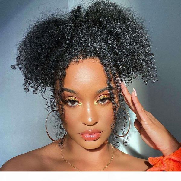

wholesale coily culry ponytails hair piece for black women