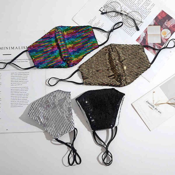 

mask, cotton fancy sequin washable cloth mask