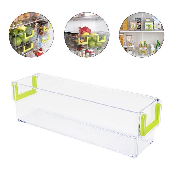 

car organizer 1pc transparent fridge bin storage refrigerator kitchen box