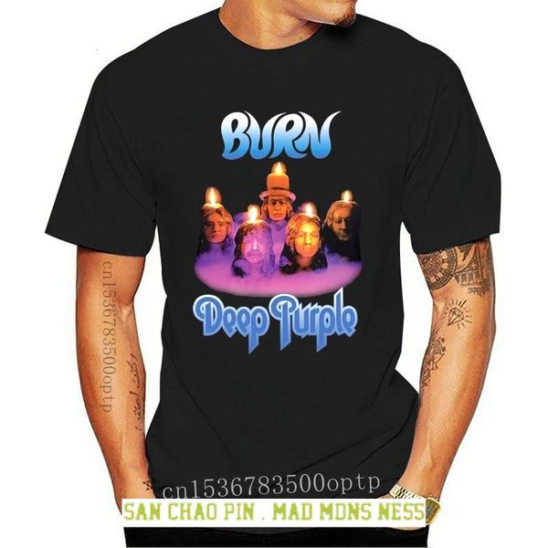 

men's t-shirts deep purple burn t-shirt 104351#, White;black