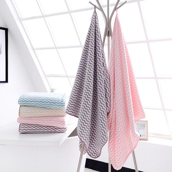 

towel cotton beach bathroom soft 2pcs thicken microfiber super absorbent adults hair serviette de bain home textile mm60yj