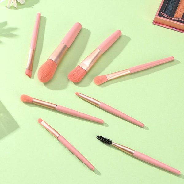 

eyebrow tools & stencils 8 mini makeup brushes, portable soft hair set available