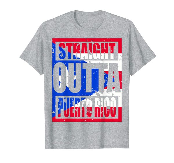 

straight outta puerto rico tshirt funny gift, White;black