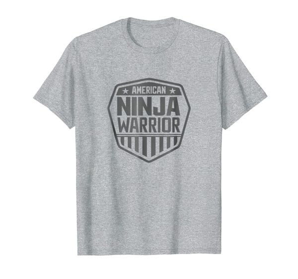 

american ninja warrior standard t-shirt, White;black