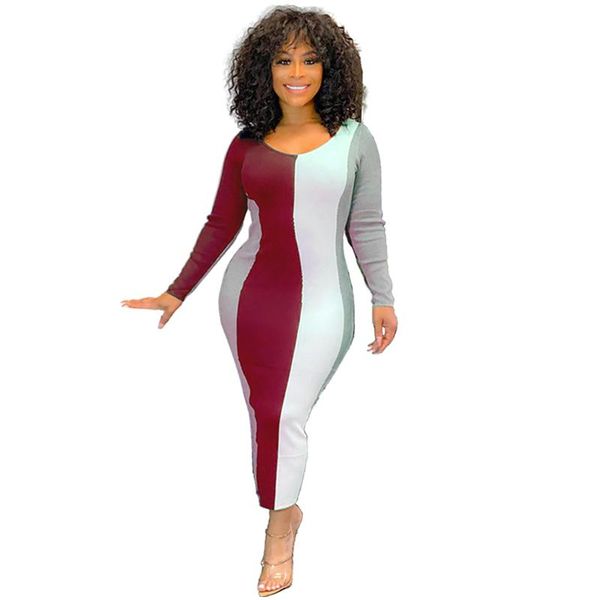 

casual dresses print v-neck nightclub mid dress, Black;gray