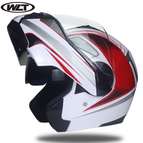 

motorcycle helmets flip up helmet double lens full face dot approved