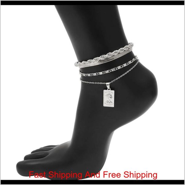 

fashion 4pcs/set anklet bracelet for women foot accessories summer beach barefoot sandals bracelet ankle on t jlllqf nana_jewel, Red;blue