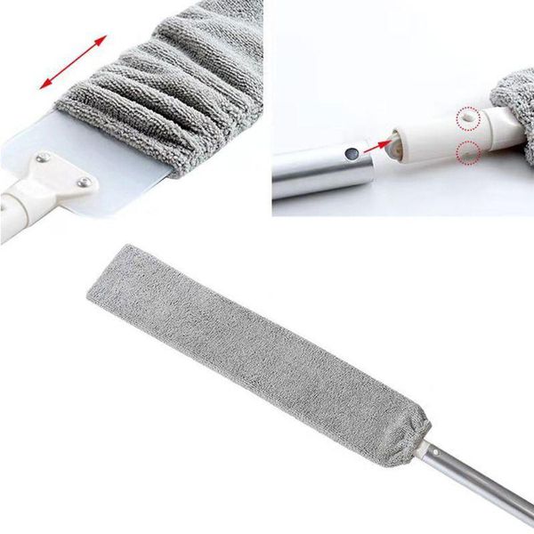 

bedside dust brush flexible long handle mop household dusty microfibre duster