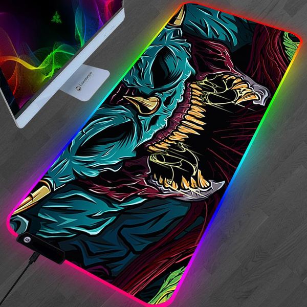 

mouse pads & wrist rests rgb hyper beast pad gaming accessories led gamer pc completo carpet anime computer keyboard desk mat backlit csgo m