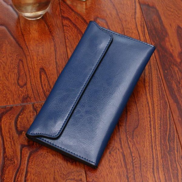 

wallets split leather women long thin purse multiple cards holder clutch bag for ladies fashion standard wallet drop, Red;black