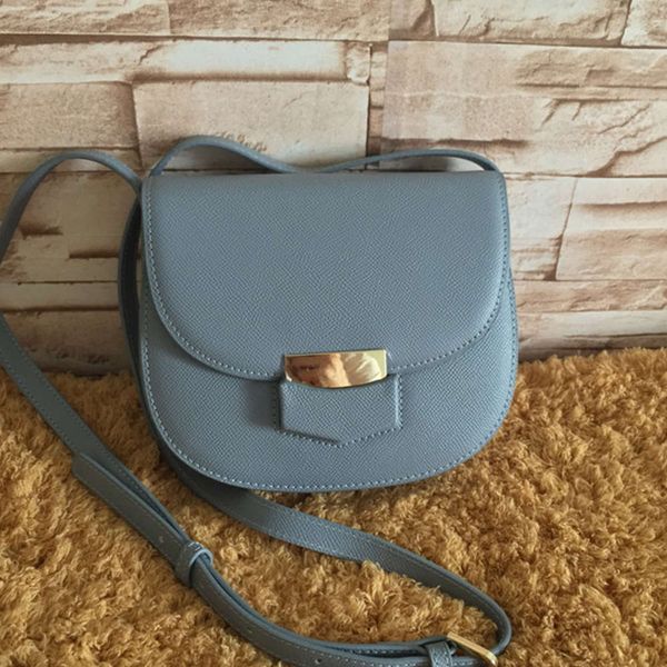 

new palm saddle bolt, cow leather women's with gold button flip and crossbar one shoulder small bag
