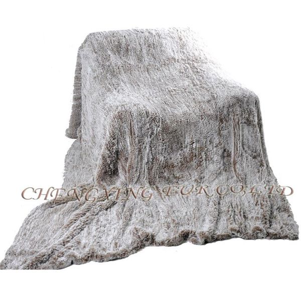 

blankets cx-d-93 150x200cm custom made soft rex fur knit throw blanket